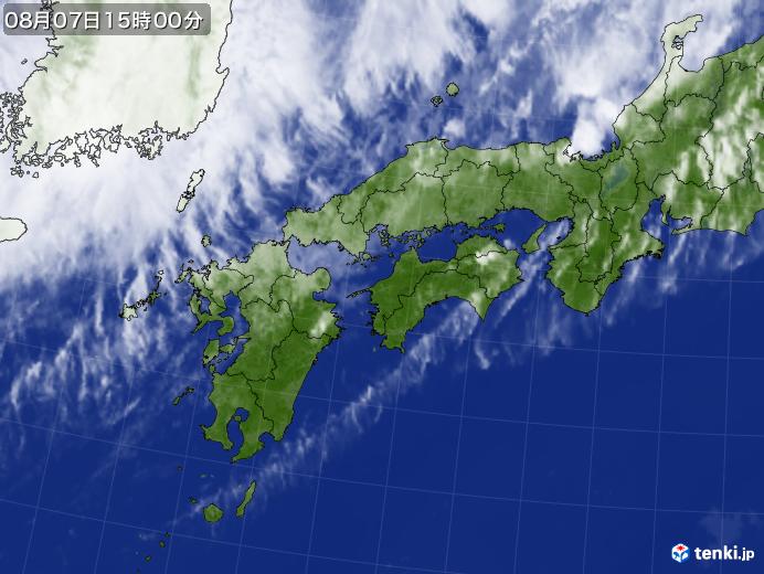 実況天気図(2020年08月07日)