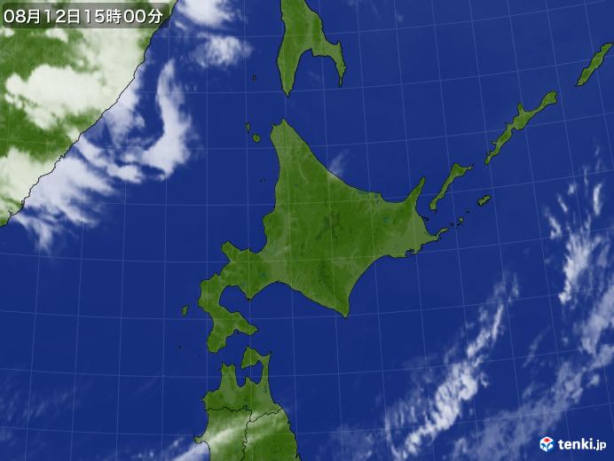 実況天気図(2020年08月12日)