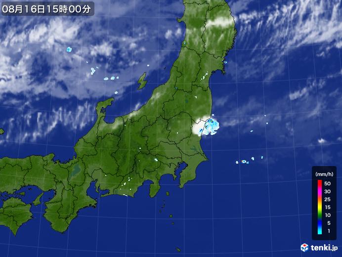 実況天気図(2020年08月16日)