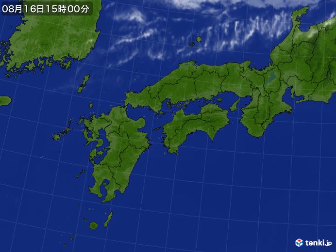 実況天気図(2020年08月16日)