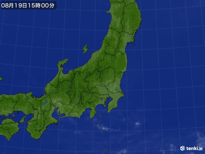 実況天気図(2020年08月19日)