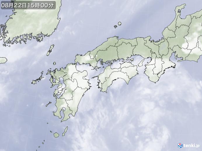 実況天気図(2020年08月22日)