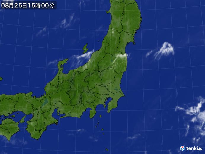 実況天気図(2020年08月25日)