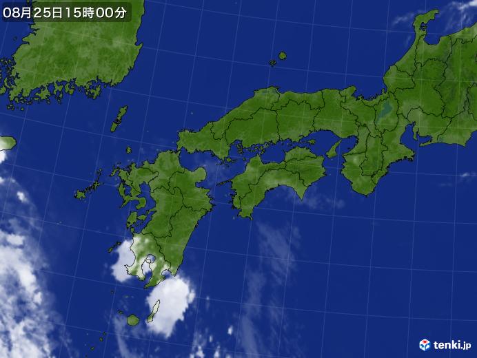 実況天気図(2020年08月25日)