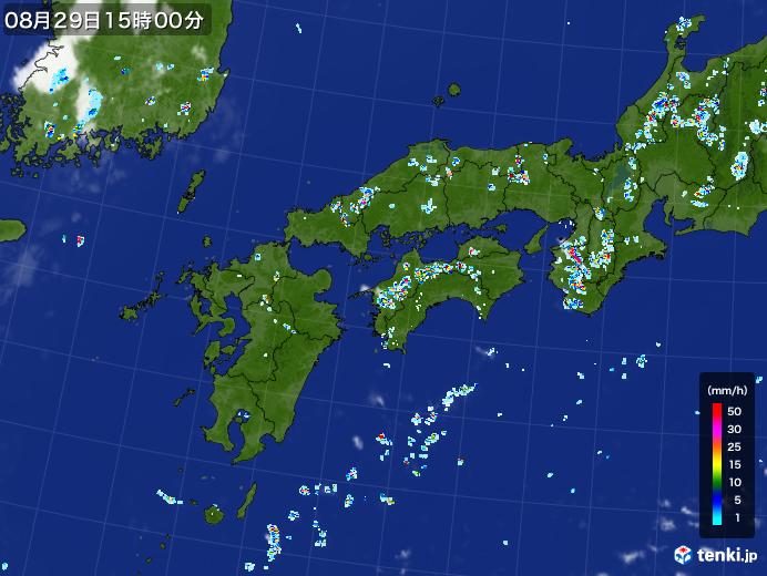 実況天気図(2020年08月29日)