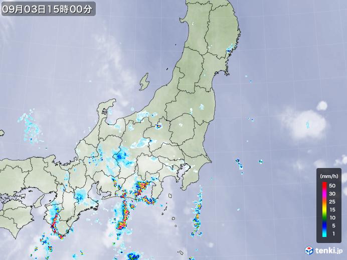 実況天気図(2020年09月03日)