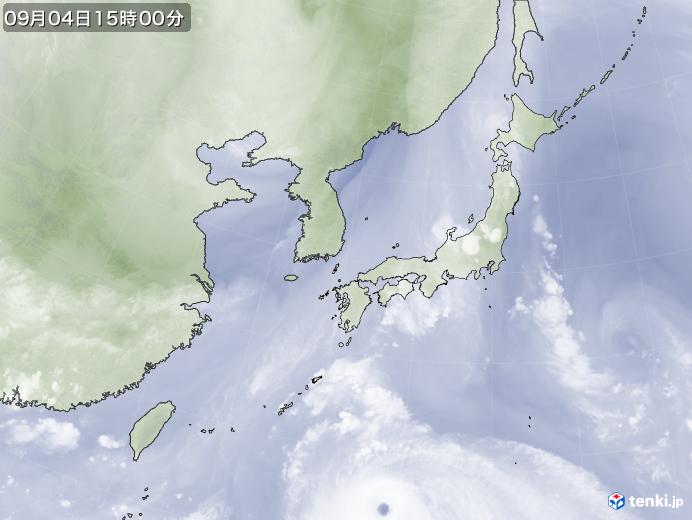 実況天気図(2020年09月04日)