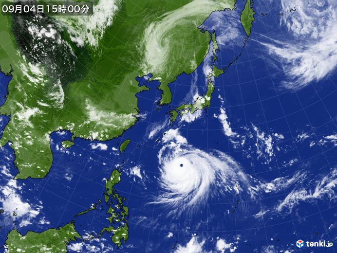 実況天気図(2020年09月04日)