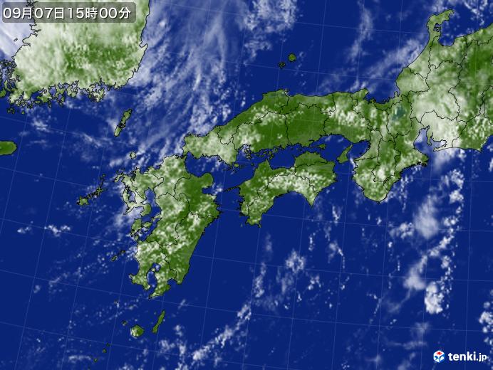 実況天気図(2020年09月07日)