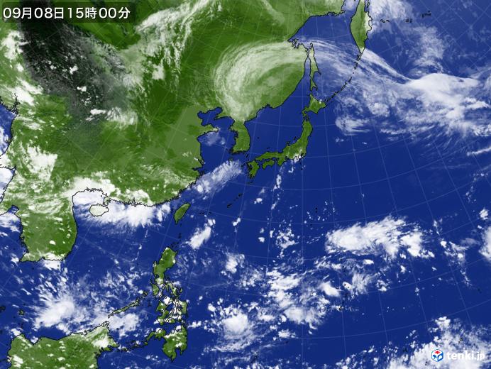 実況天気図(2020年09月08日)