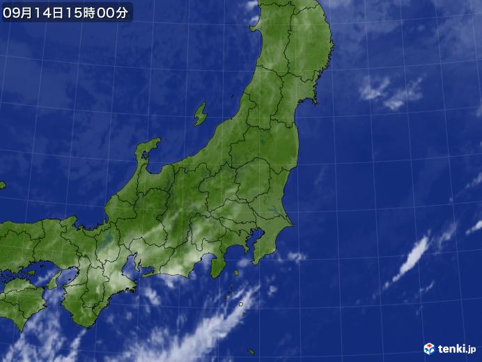 実況天気図(2020年09月14日)