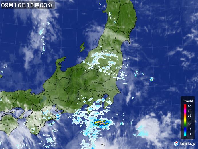 実況天気図(2020年09月16日)