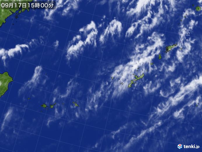 実況天気図(2020年09月17日)