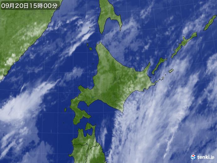 実況天気図(2020年09月20日)