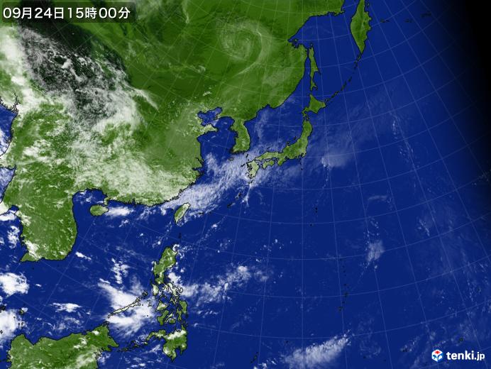 実況天気図(2020年09月24日)