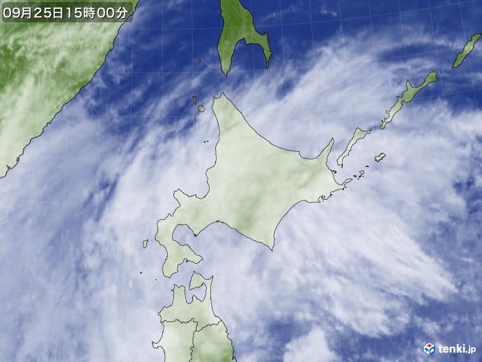 実況天気図(2020年09月25日)