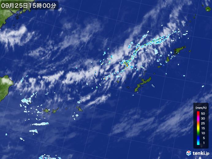 実況天気図(2020年09月25日)