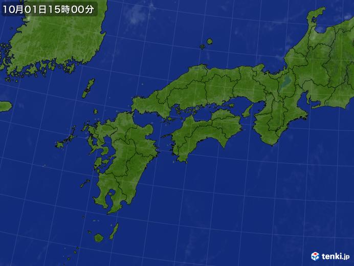 実況天気図(2020年10月01日)