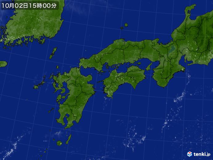 実況天気図(2020年10月02日)