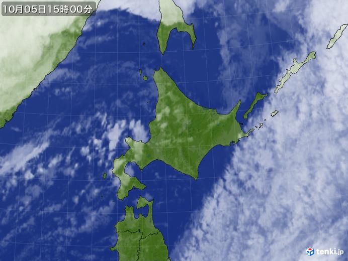 実況天気図(2020年10月05日)