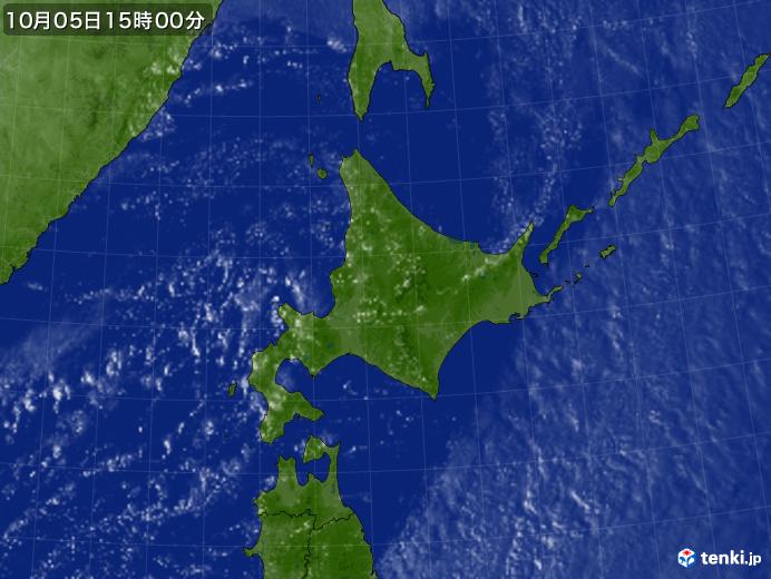 実況天気図(2020年10月05日)