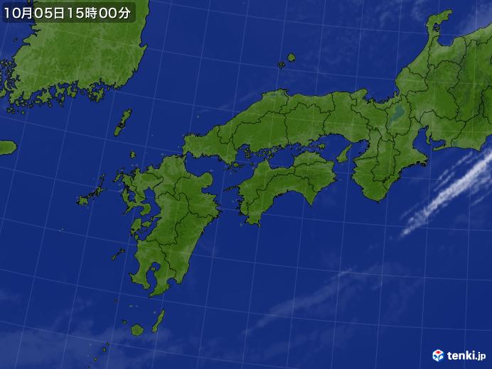 実況天気図(2020年10月05日)