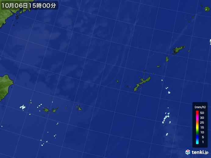 実況天気図(2020年10月06日)