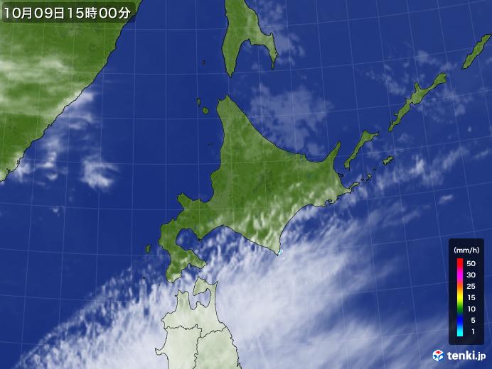 実況天気図(2020年10月09日)