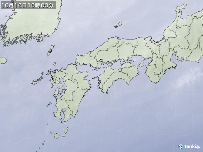 実況天気図(2020年10月16日)