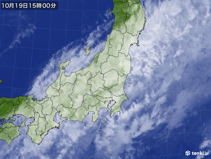 実況天気図(2020年10月19日)