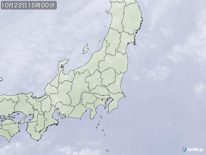 実況天気図(2020年10月22日)