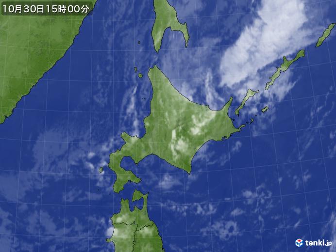 実況天気図(2020年10月30日)