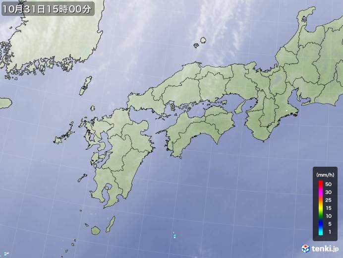 実況天気図(2020年10月31日)