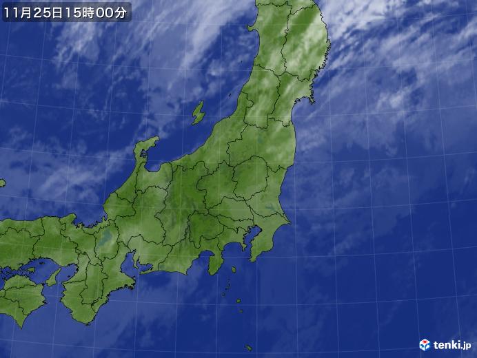 実況天気図(2020年11月25日)