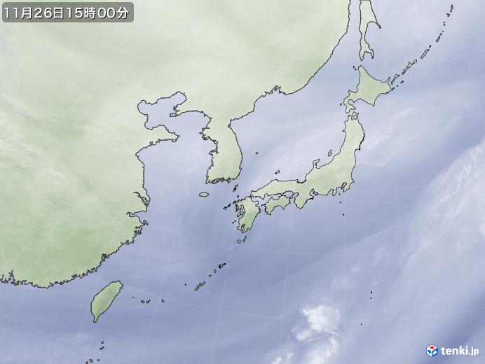 実況天気図(2020年11月26日)