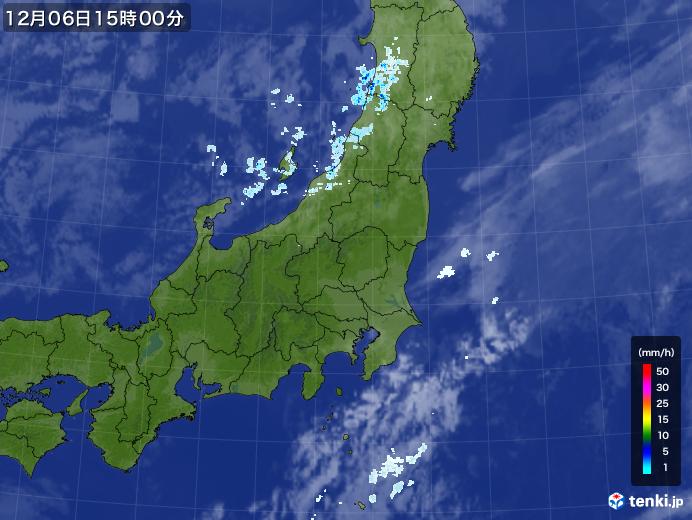実況天気図(2020年12月06日)