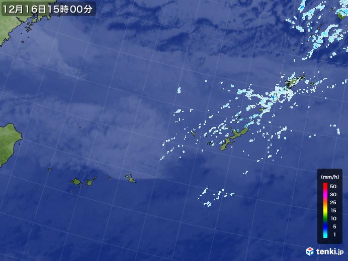 実況天気図(2020年12月16日)