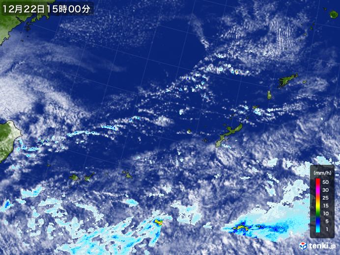 実況天気図(2020年12月22日)