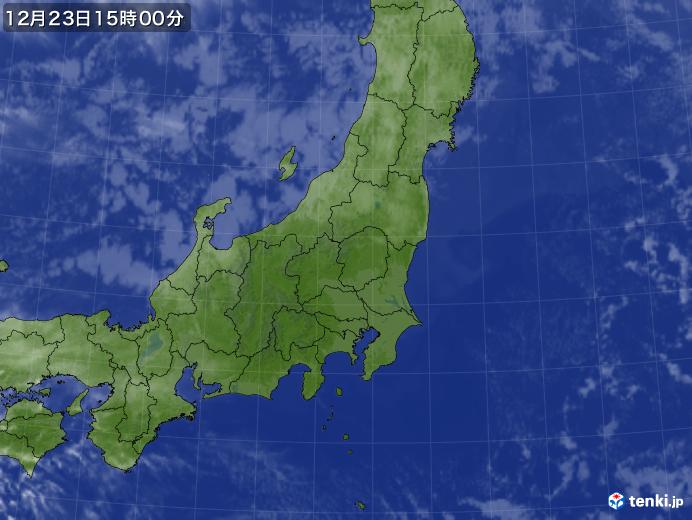 実況天気図(2020年12月23日)