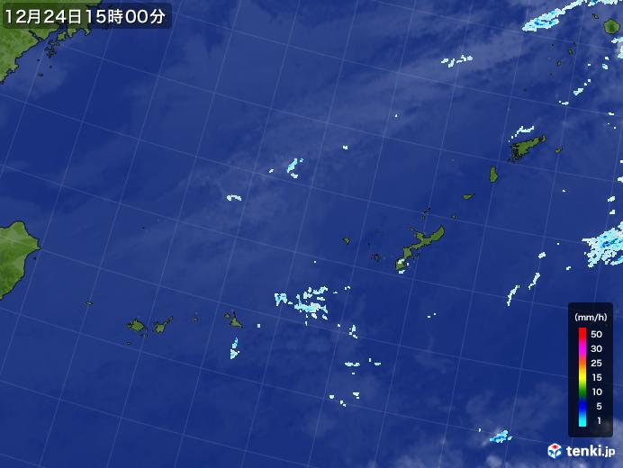 実況天気図(2020年12月24日)