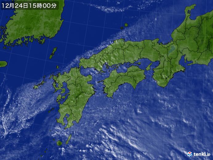 実況天気図(2020年12月24日)