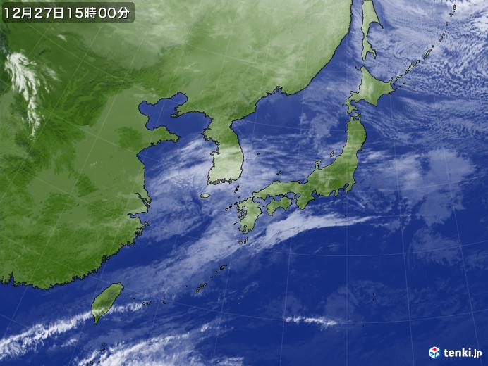 実況天気図(2020年12月27日)