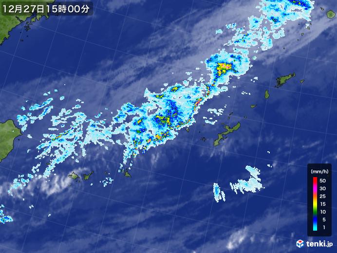 実況天気図(2020年12月27日)