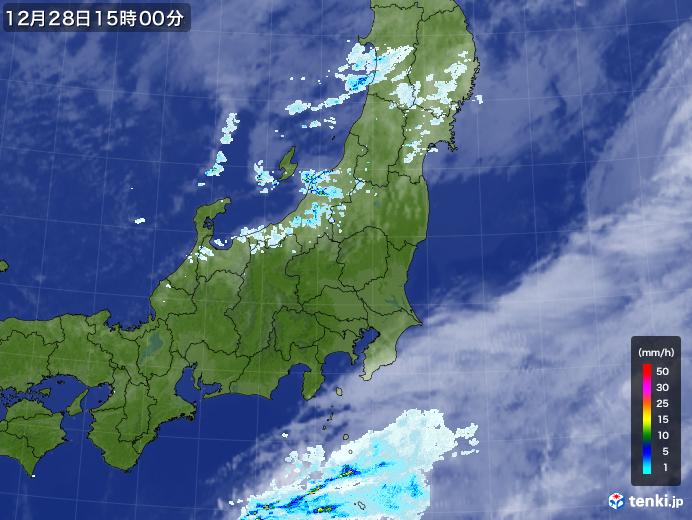 実況天気図(2020年12月28日)