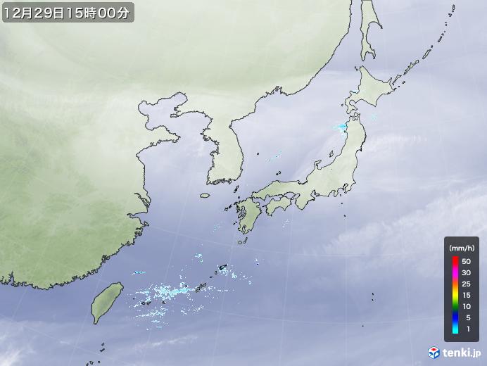 実況天気図(2020年12月29日)