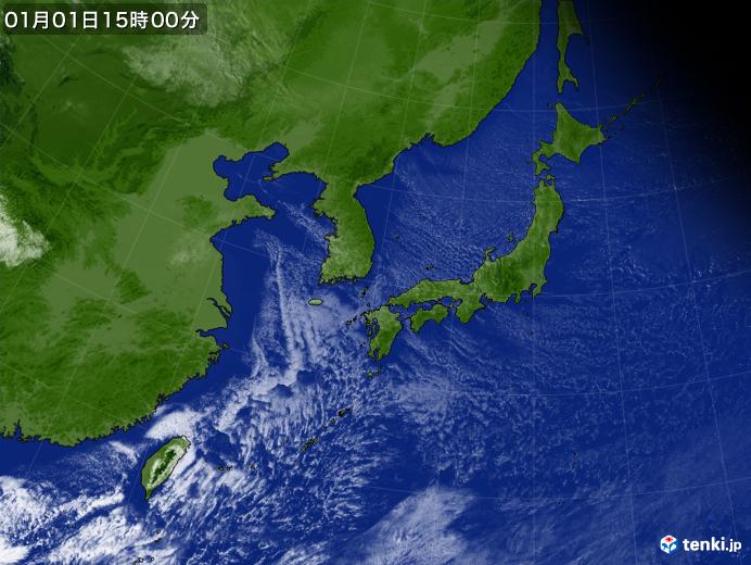 実況天気図(2021年01月01日)