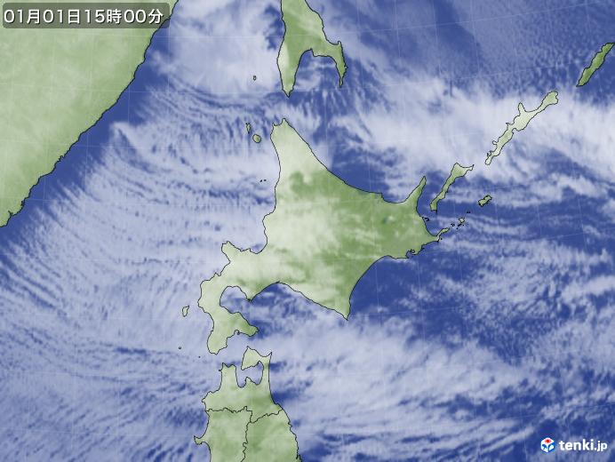 実況天気図(2021年01月01日)