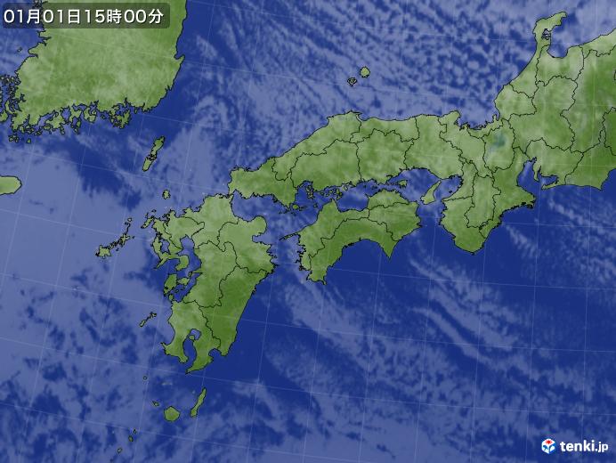 実況天気図(2021年01月01日)