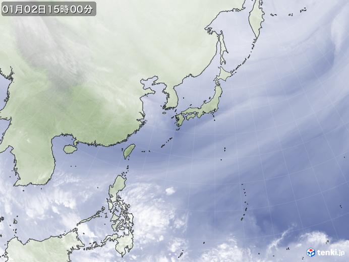 実況天気図(2021年01月02日)