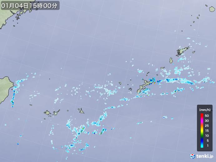 実況天気図(2021年01月04日)